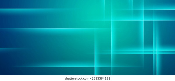 Blue teal glowing grids abstract background
