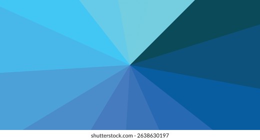 Blue Teal Radial Sunburst – Abstract Vector Gradient Rays Background (EPS)
