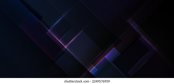 blue tech abstract ,background polygon elegant background and banner business product present and game background