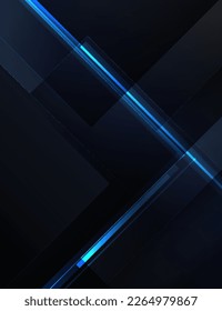 blue tech abstract ,background polygon elegant background and banner business product present and game background