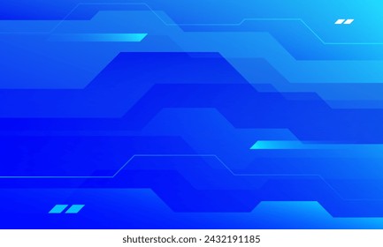 Blue tech abstract background. Vector illustration