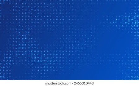 Blue tech finance background abstract pixel element network. Abstract business tech science background