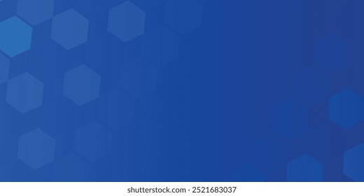 Fondo de finanzas de tecnología azul abstracto hexágono elemento de red agradable
