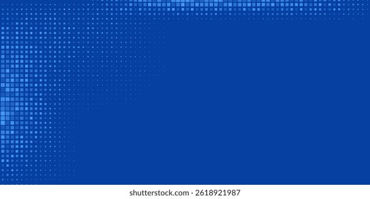 Blue tech finance background abstract pixel element network. Abstract business tech science background