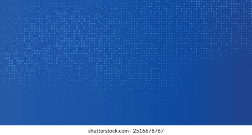 Blue Tech Finance Fintech Background Abstract Pixel Pattern. Abstract Business Tech Science Vector Backdrop EPS 10