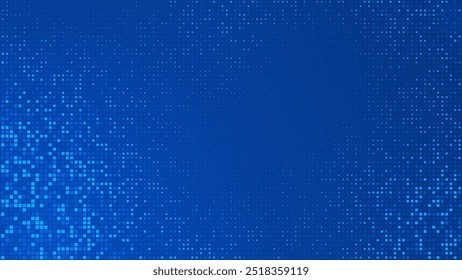 Blue Tech Finanças Finech Fundo Abstract Pixel Pattern. Resumo Business Tech Science Vetor pano de fundo.