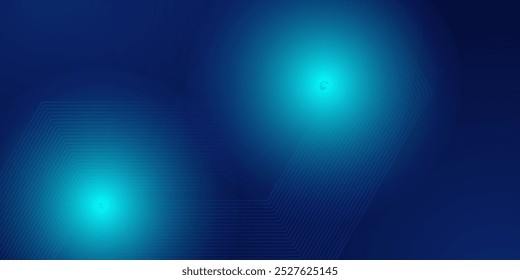 Blue Tech Finance Fintech Hintergrund abstraktes Hexagon-Muster. Abstrakte Wirtschaftstechnologie 