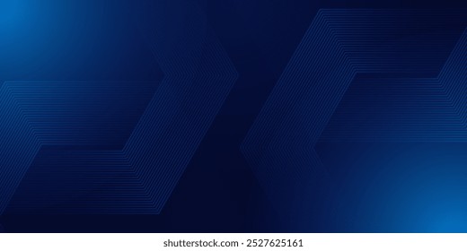 Blue Tech Finance Fintech Background Abstract Hexagon Pattern. Abstract Business Tech Science Simple