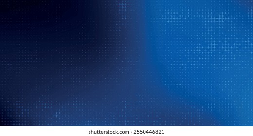 Blue Tech Finance Fintech Background Abstract Pixel Pattern. Abstract Business Tech Science Vector Backdrop.