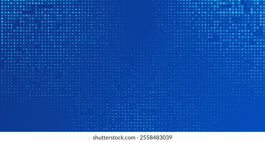 Blue tech finance Fintech background abstract pixel pattern element network. Abstract business tech science backdrop vector illustration. 