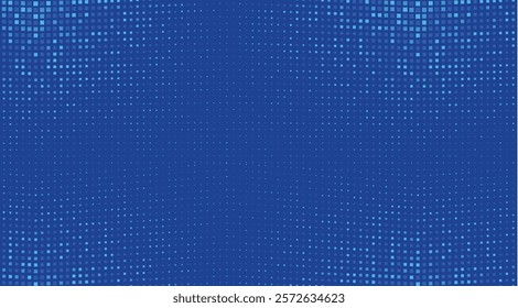 Blue Tech Finance Fintech Background Abstract Pixel Pattern. Abstract Business Tech Science Vector Backdrop.Abstract Finance Digital Business Background. Fintech Technology or Science Research Present