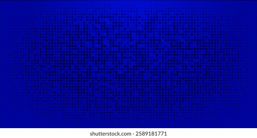 Blue Tech Finance Fintech Background Abstract Pixel Pattern. Abstract Business Tech Science Vector Backdrop.