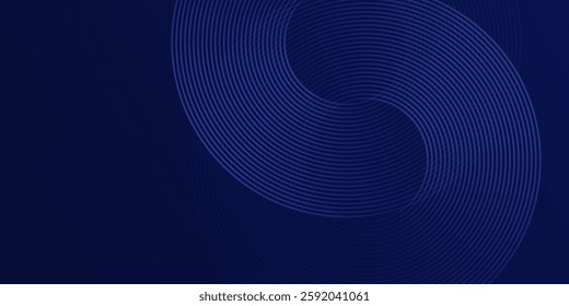 Blue Tech Finance Fintech Background Abstract Cricle Pattern. Abstract Business Tech Science Modern