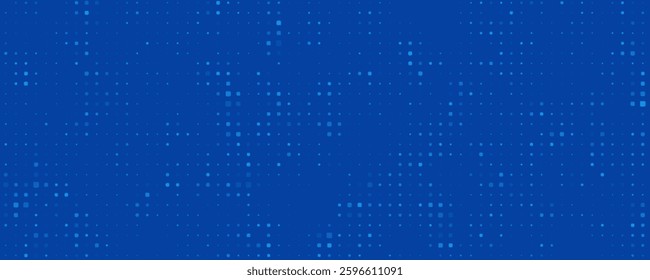 Blue Tech Finance Fintech Background Abstract Pixel Pattern. Abstract Business Tech Science Vector Backdrop.