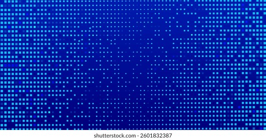 Blue tech finance fintech background with an abstract pixel pattern, ideal for business, technology, and science-themed vector backdrops and digital projects.