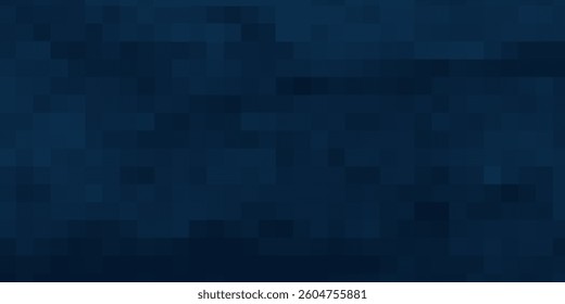 Blue Tech Finance Fintech Background Abstract Pixel Pattern. Abstract Business Tech Science Vector Backdrop.