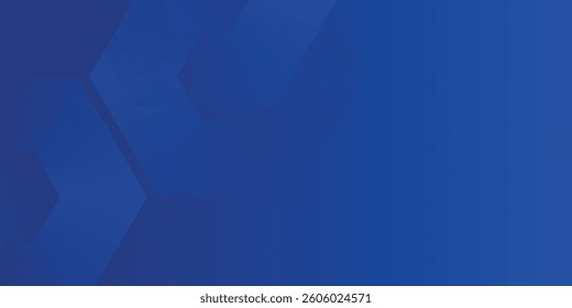 Blue Tech Finance Fintech Background Abstract Hexagon Pattern. Abstract Business Tech Science Vector Backdrop