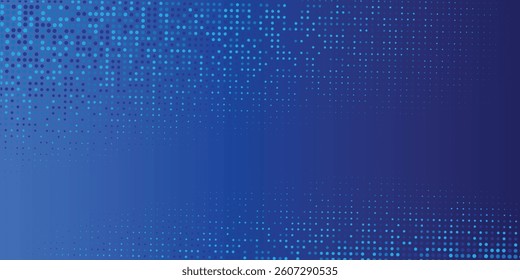Blue Tech Finance Fintech Background Abstract Pixel Pattern. Abstract Business Tech Science arts blue