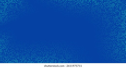 Blue Tech Finance Fintech Background Abstract Pixel Pattern. Abstract Business Tech Science Vector Backdrop.