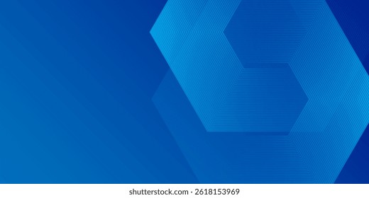 Blue Tech Finance Fintech Background Abstract Pixel Pattern. Hexagon Business Tech Modern Abstract Art Design