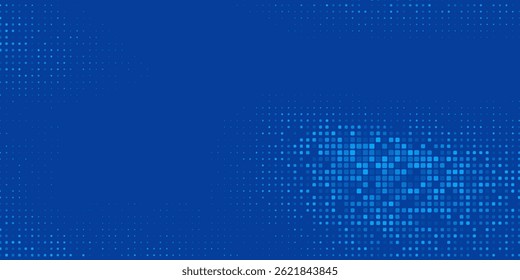 Blue Tech Finanças Finech Fundo Abstract Pixel Pattern. Resumo Business Tech Science Vetor pano de fundo.