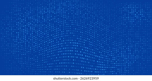 Blue Tech Finance Fintech Background Abstract Pixel Pattern. Abstract Business Tech Science Vector Backdrop.
