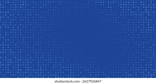 Blue Tech Finance Fintech Hintergrund abstraktes Pixelmuster. Abstrakter Vektor für Wirtschaftstechnologie