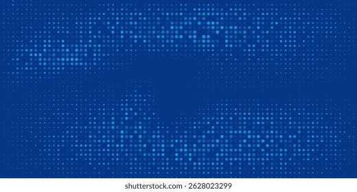 Blue Tech Finance Fintech Background Abstract Pixel Pattern. Abstract Business Tech Science Vector Backdrop.