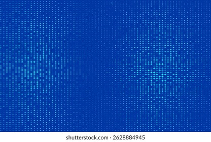 Blue Tech Finance Fintech Background Abstract Pixel Pattern. Abstract Business Tech Science Vector Backdrop