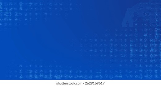 Blue Tech Finance Fintech Fondo Abstractas Patrón de píxeles. Telón de fondo Abstractas del Vector de la Ciencia de la tecnología del negocio.