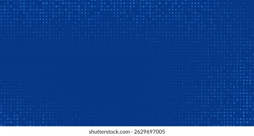 Blue Tech Finance Fintech Background Abstract Pixel Pattern. Abstract Business Tech Science Vector Backdrop.