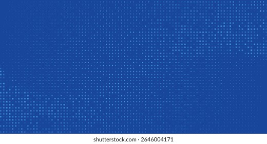 Blue Tech Finance Fintech Background Abstract Pixel Pattern. Abstract Business Tech Science Vector Backdrop.