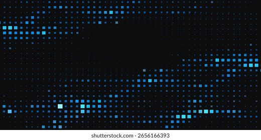 Blue Tech Finance Fintech Fondo Abstractas Patrón de píxeles. Telón de fondo Abstractas del Vector de la Ciencia de la tecnología del negocio.