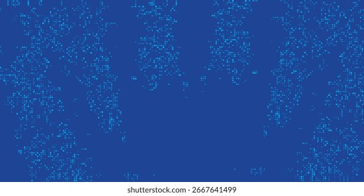Blue Tech Finance Fintech Fondo Abstractas Patrón de píxeles. Vector Abstractas de Ciencia de Tecnología Empresarial