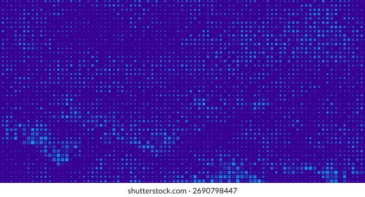 Blue Tech Finance Fintech Fondo Abstractas Patrón de píxeles. Vector Abstractas de Ciencia de Tecnología de Negocios Backdrop.Ilustración vectorial