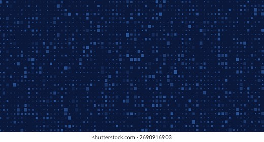 Blue Tech Finanças Finech Fundo Abstract Pixel Pattern. Resumo Business Tech Science Vetor pano de fundo.