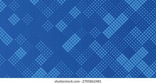 Blue Tech Finance Fintech Fondo Abstractas Patrón de píxeles. Fondo Abstractas de Vector de Ciencia de tecnología empresarial EPS 10