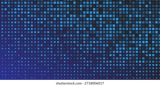 Blue Tech Finance Fintech Hintergrund abstraktes Pixelmuster. Abstrakter Hintergrund für Wirtschaftstechnologie-Vektorgrafiken.
