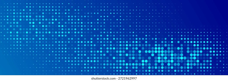 Blue Tech Finance Fintech Fondo Abstractas Patrón de píxeles. Telón de fondo Abstractas del Vector de la Ciencia de la tecnología del negocio.