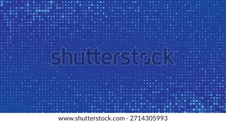 Blue Tech Finance Fintech Background Abstract Pixel Pattern. Abstract Business Tech Science Vector Backdrop.