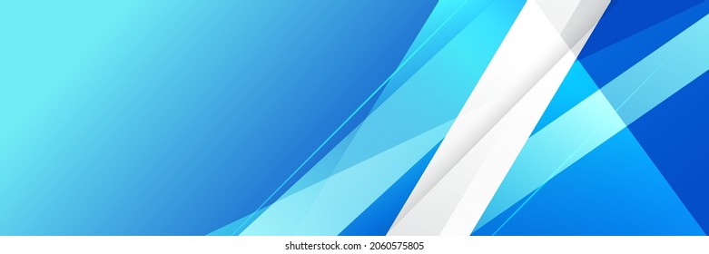 Blue tech futuristic tech web abstract technology banner background with blue white stripes