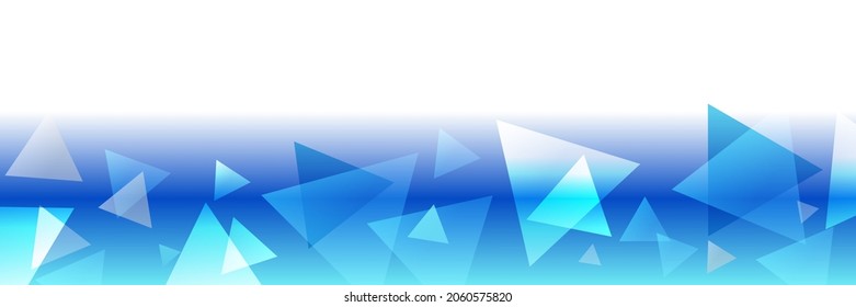 Tecnología azul futurista web web tecnología abstracta fondo de banner con triángulos blancos azules