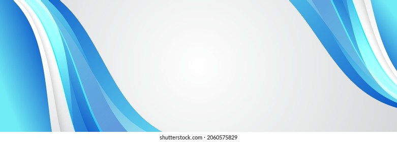 Tecnología azul futurista web web tecnología abstracta fondo de banner con franjas azules blancas