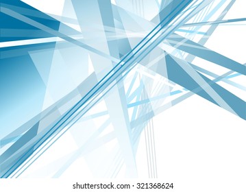 blue tech lines background vector design 