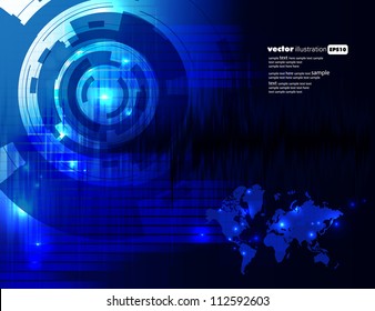 Blue technical bacground