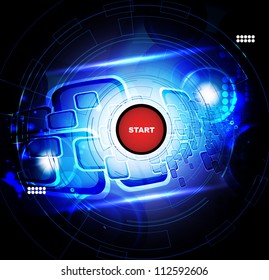 Blue technical bacground
