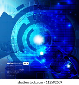 Blue technical bacground
