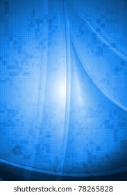 Blue technical background. Vector illustration eps 10