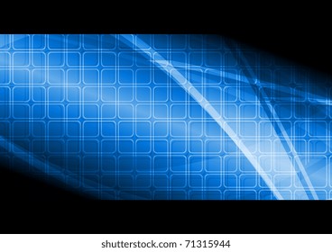 Banner técnico azul