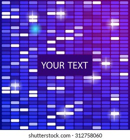 blue technical equalizer background. Vector illustration eps 10 